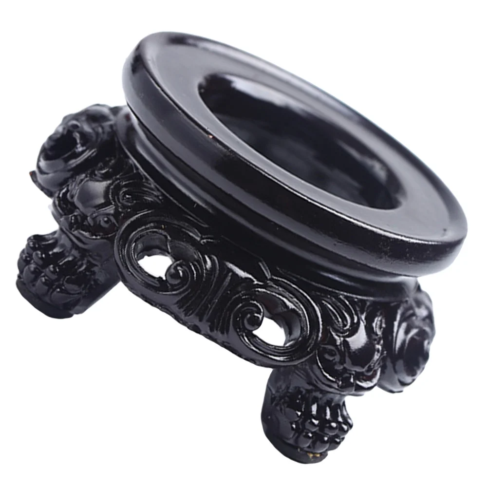 1 قطعة حامل كرة كريستال راتينج قاعدة مجوفة للاستخدام الداخلي والخارجي عرض آمن خفيف الوزن لكرات الحجارة الزخرفية #4