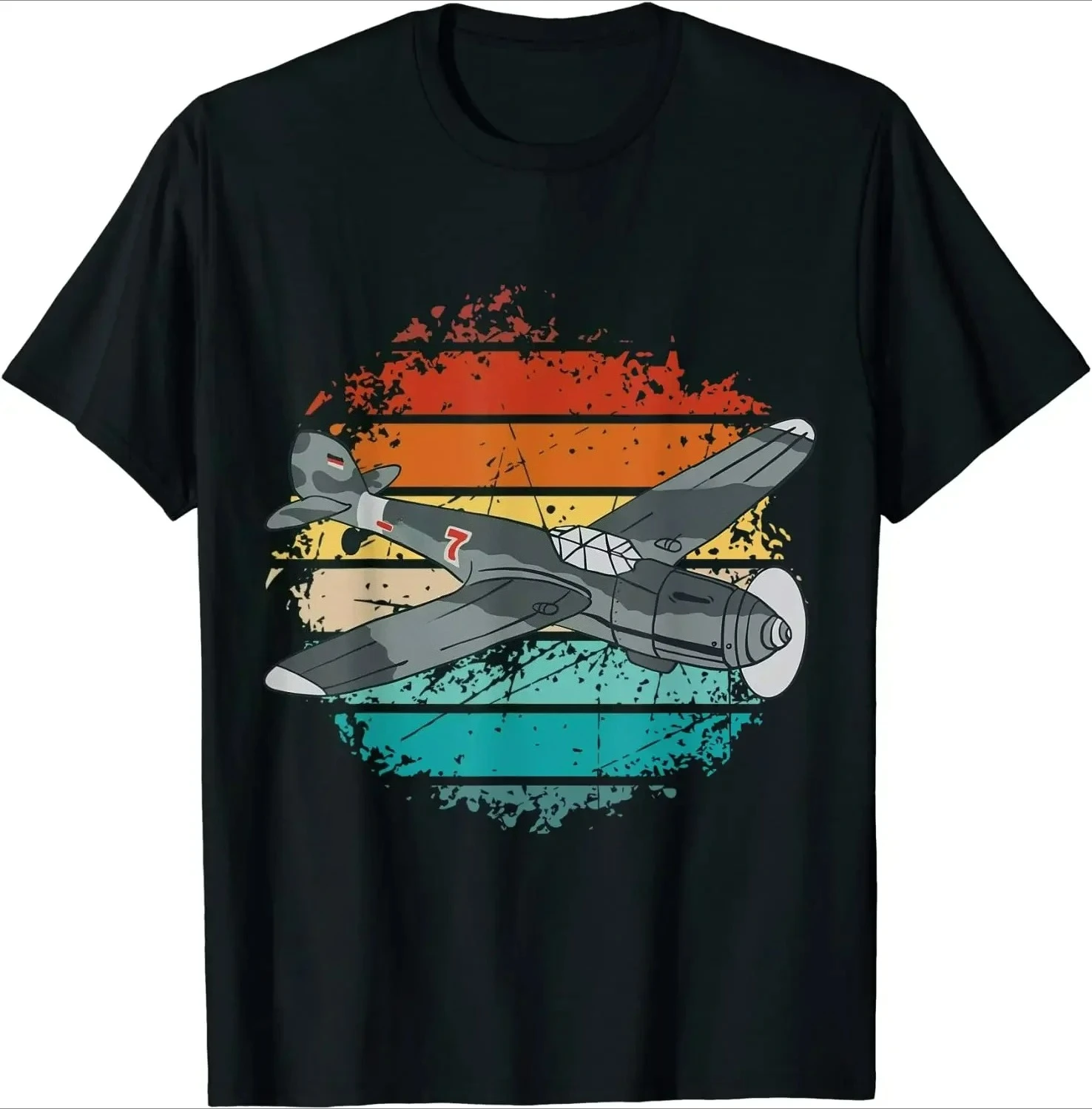 Vintage  Warplanes JU-87 Stuka ME 262 BF-109 T-Shirt. Summer Cotton Short Sleeve O-Neck Mens T Shirt New S-3XL