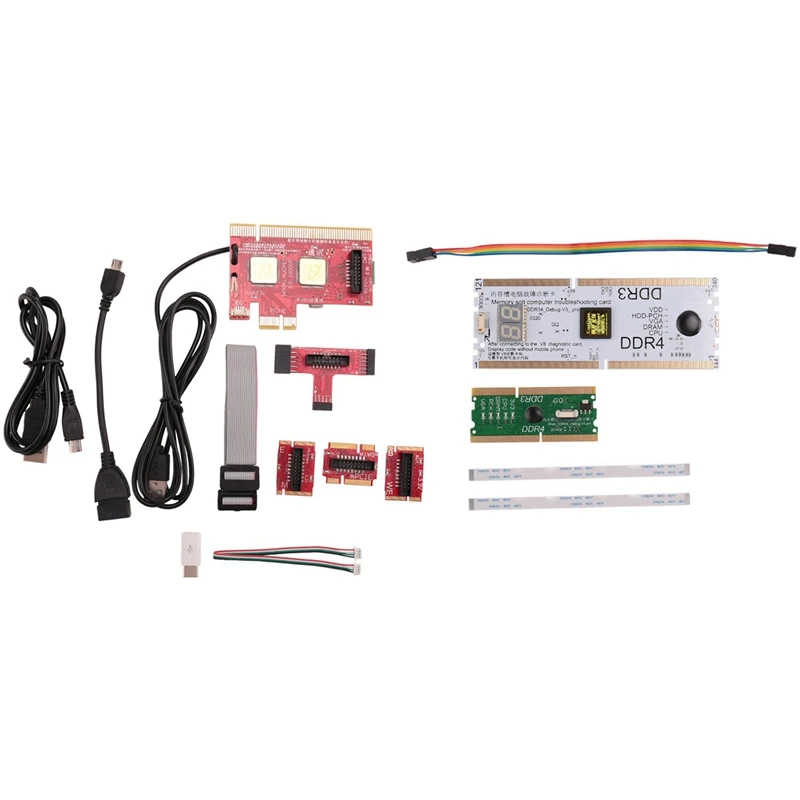 

V8 Laptop Desktop PC Universal Diagnostic Test Debug King Post Card Support For PCI PCI-E Minipci-E LPC DDR3/4