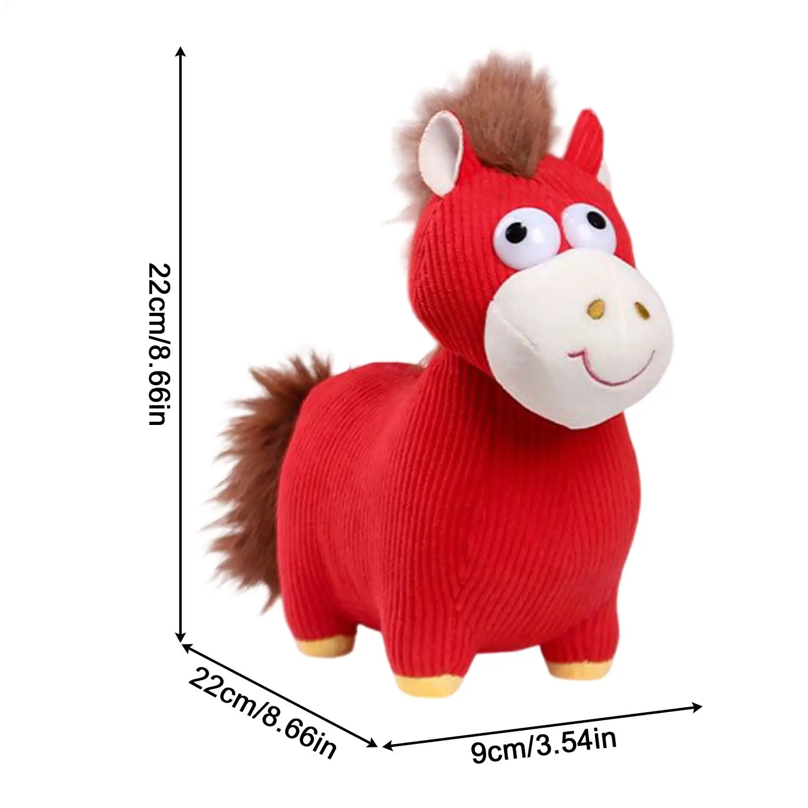 الحصان القطيفة 2026 السنة الصينية الجديدة لطيف التميمة الحصان التميمة السنة القمرية الجديدة الديكور لمهرجان الربيع عطلة حفلة الاطفال