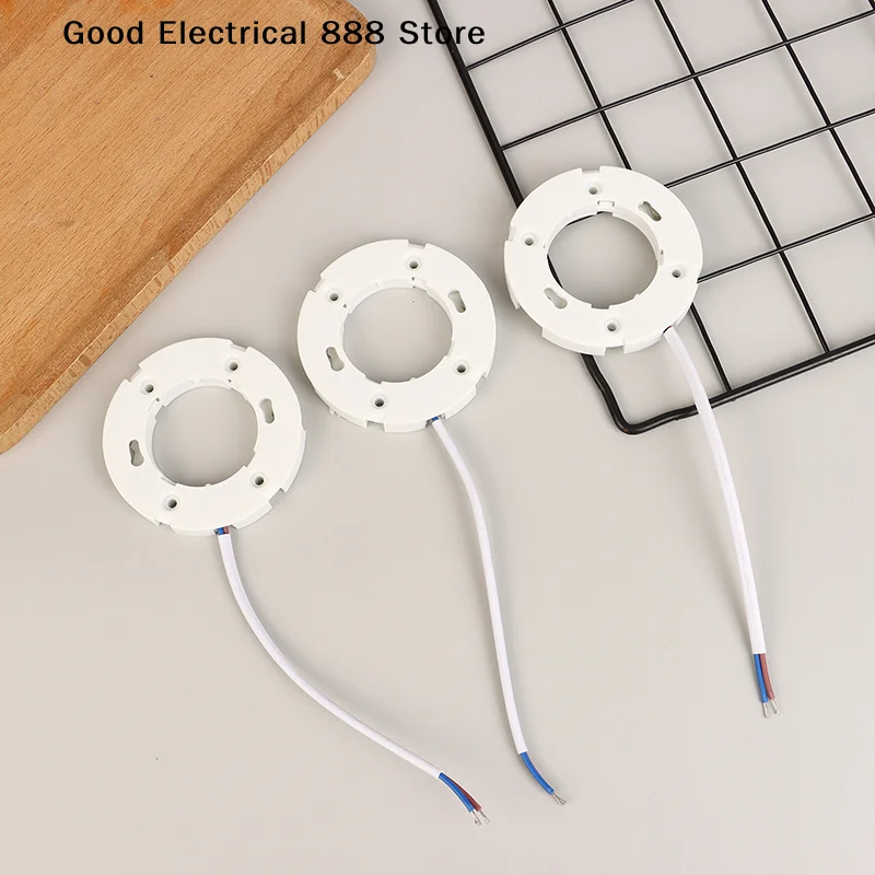 5pc 7.5cm GX53 Base Fitting For GX53 Lamps Fly Leads For LED And CFL GX53 Light Bulb Plastic Fitting Ceiling Wall Lamp Holder
