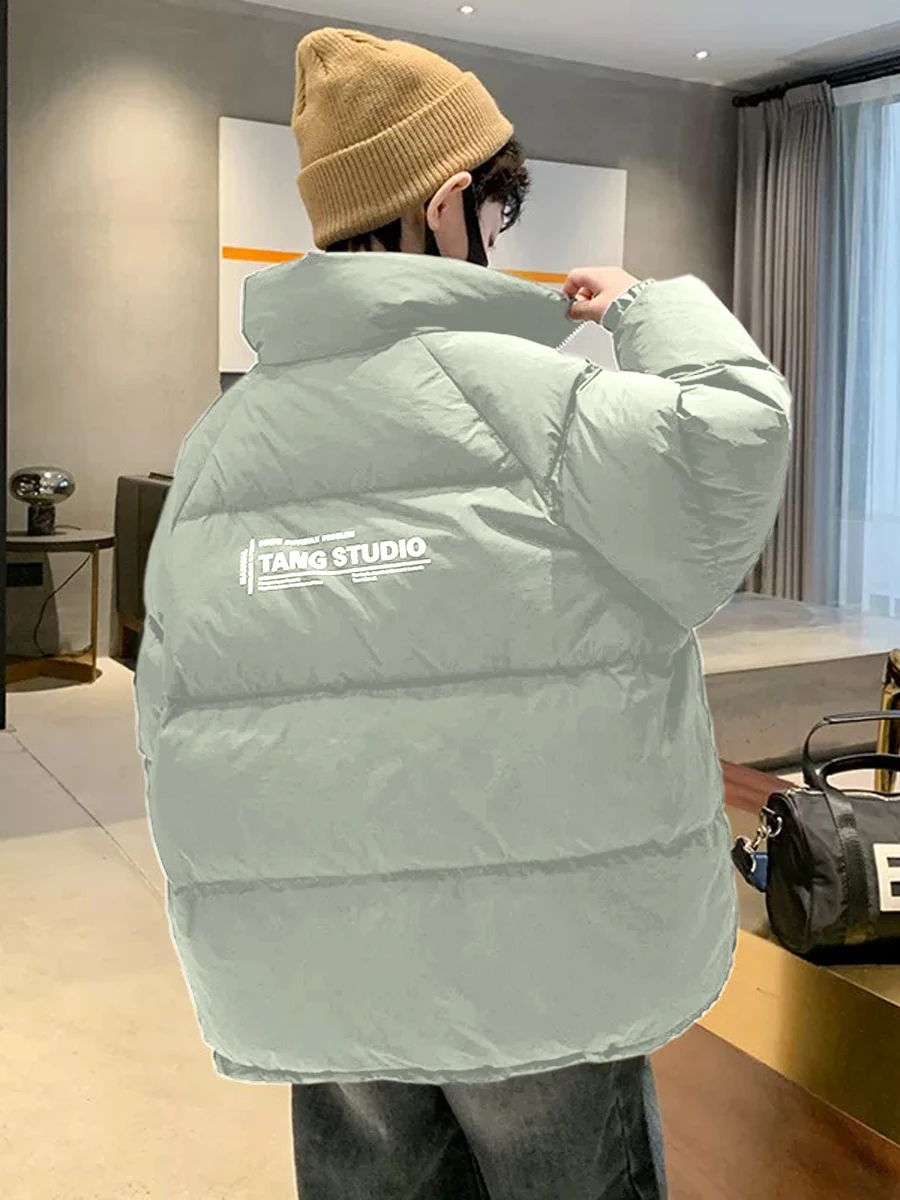 

Boys Winter Padded Cotton Jaet Thi Warm Faionable Youth lin Inner Polyester Fiber Stand Collar Zipper Closure ...