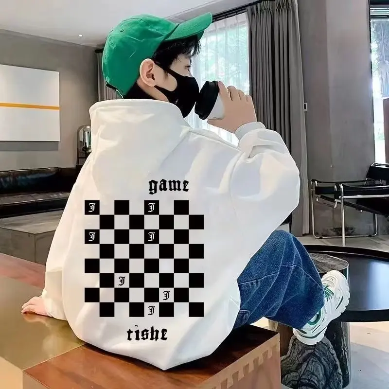 2023 Spring & Autumn Boys Hoodies Sweatshirts Korean Fashion Streetwear Hoodies Casual Children\'s Clothing Pullover Sweatshirs