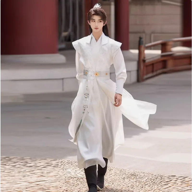 New Men's Hanfu Adult Teenager Knight Wuxia Style Ancient Costume Script Kill Chinese Style Performance Outfit