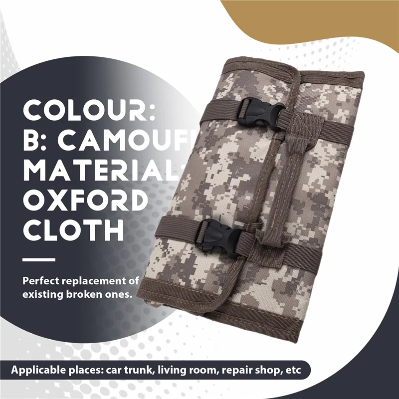 

Органайзер для рулонов инструментов, многокарманный подвесной рулон для инструментов, портативный органайзер для инструментов, сумка-переноска для электрика, мотоцикла, грузовика