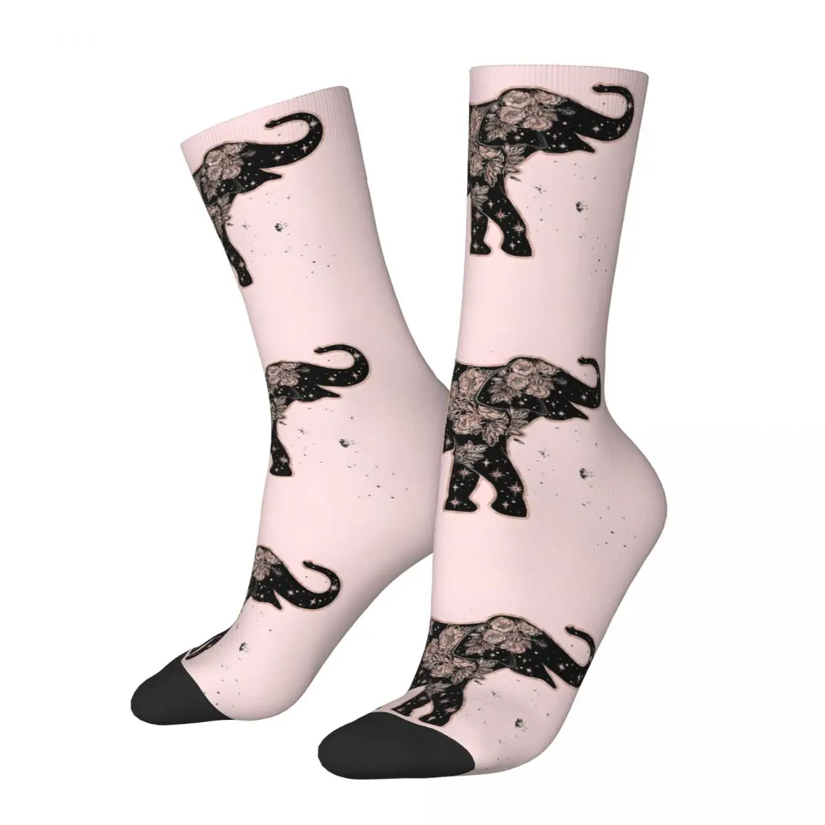 Rose Gold Elephant - Galactic Rose Tapestry Socks Travel 3D Print Boy Girls Mid-calf Sock