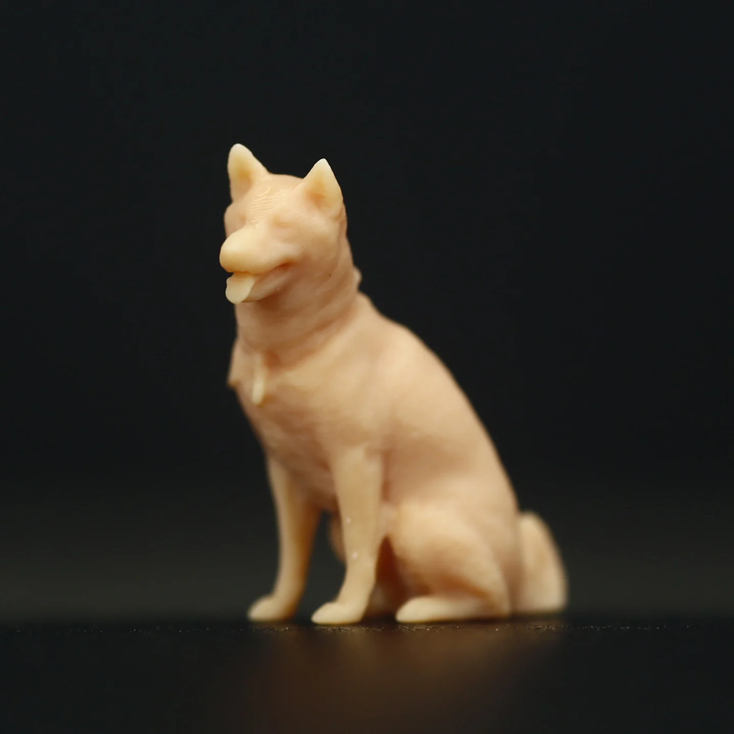 A233 1/87 1/64 1/43 Golden Retriever Bullhead Terrier Chai Dog Figura em miniatura Modelo Adereços Coleção de fotografia criativa