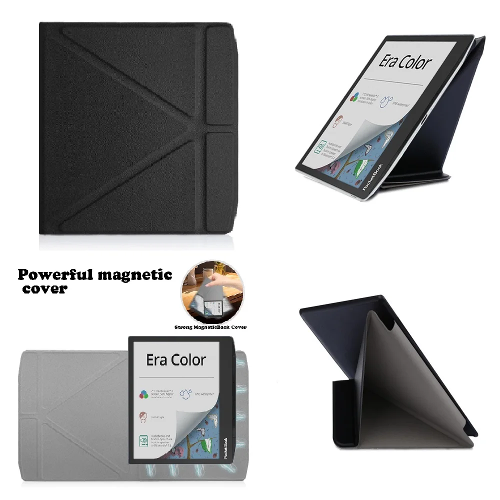 Case for Pocketbook Era 700 (Model:PB700) 7-Inch Adsorption Protection Case Anti-Fall Leather Folio Cover Auto Sleep/Wake