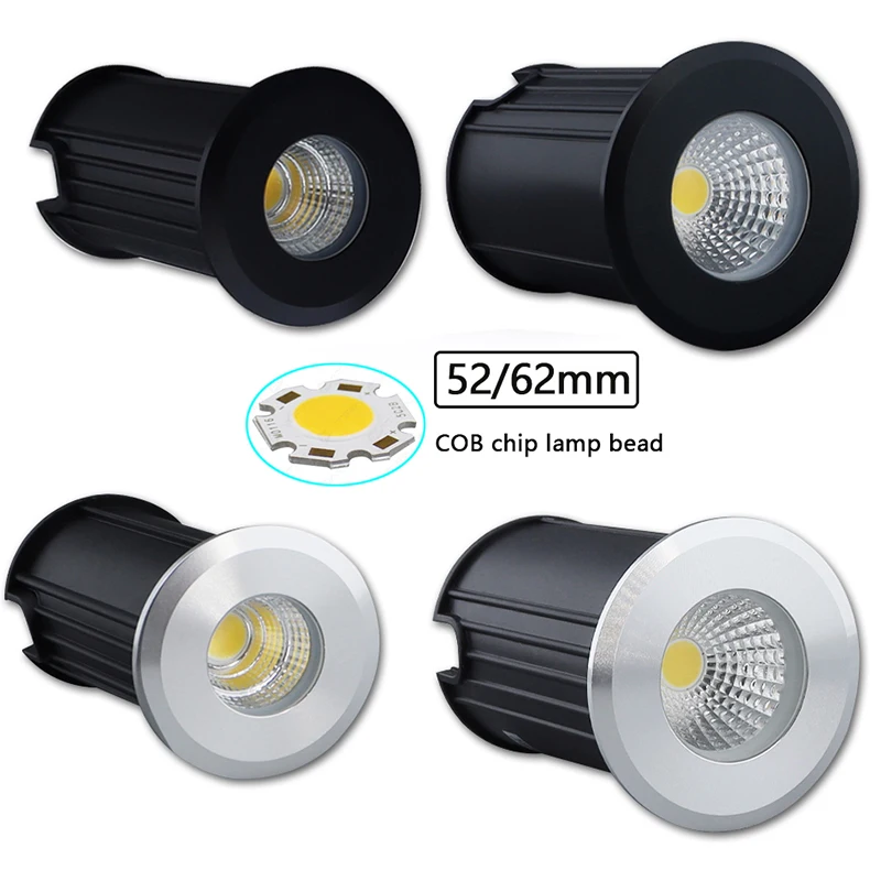 Imagem -03 - Impermeável Led Underground Light 1w 3w 5w Dc12v 24v ao ar Livre Chão Caminho Jardim Enterrado Yard Spot Paisagem Paisagem ac 220v 110v Ip67