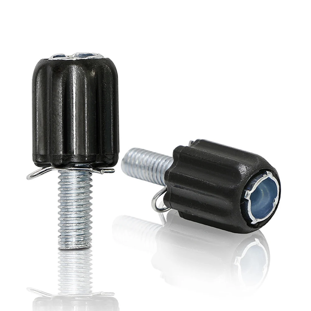 Bicycle Gear Cable Barrel Adjuster Screw M5 Threaded Downtube Derailleur Bolt Steel+ABS 26x12mm Bike Replacement Parts