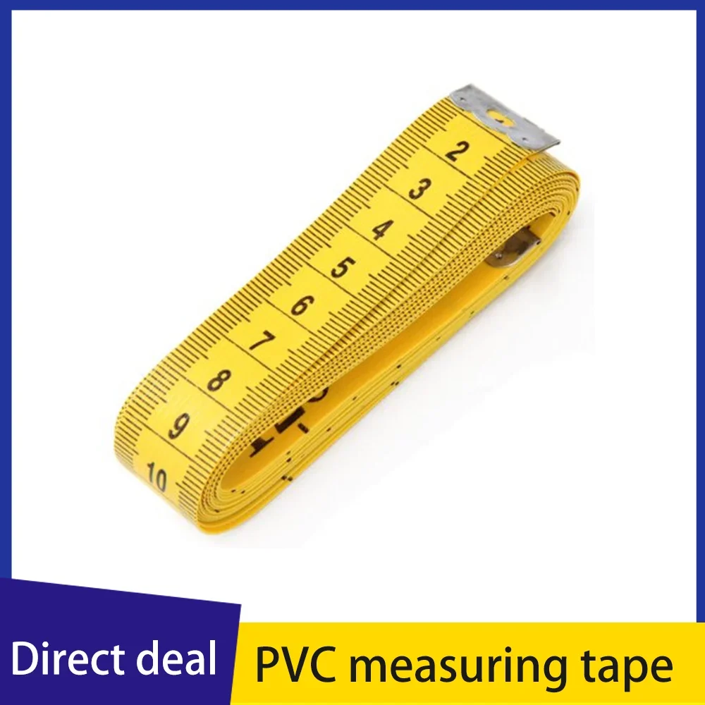 3m Tape Measure PVC Fiber Ruler Tailor's Ruler Thick Tape Measure Soft Tape Measure 2cm Wide Inch Ruler Meter