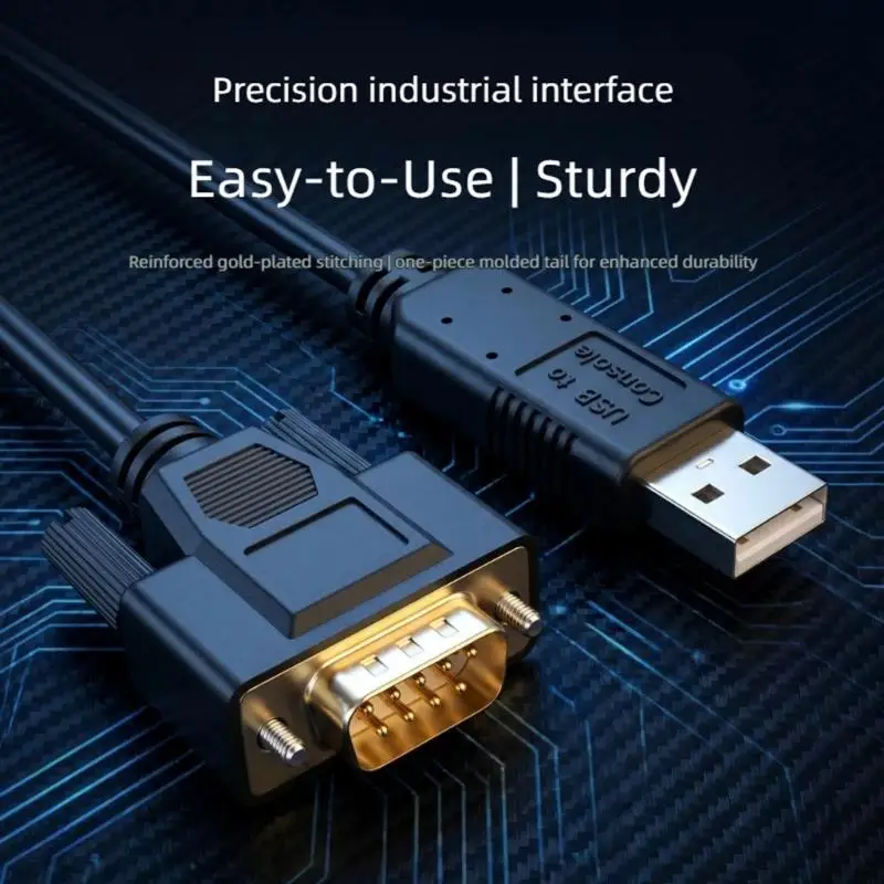 Y1UB USB to RS232 Communication Cable with FT232 Chipset, Stable Wire for Controller Programming and Instrument Use
