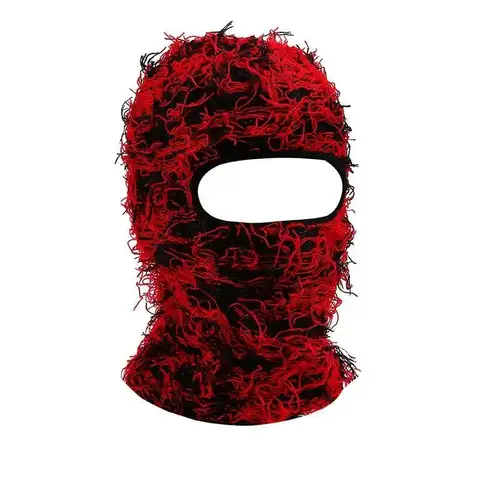 2024 New Hip Hop Balaclava Distressed Knitted Caps Full Face Ski Mask
