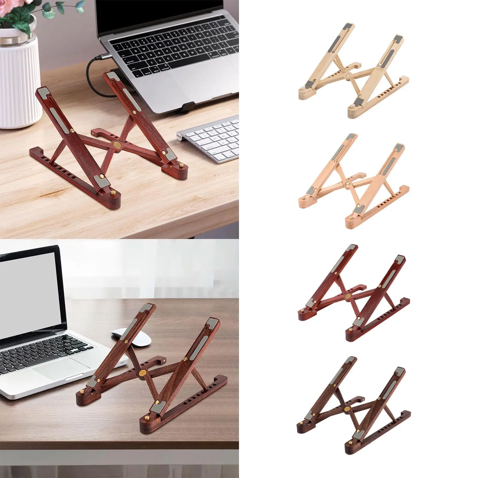 Foldable Laptop Stand Height Adjustable Universal Portable Ergonomic Folding