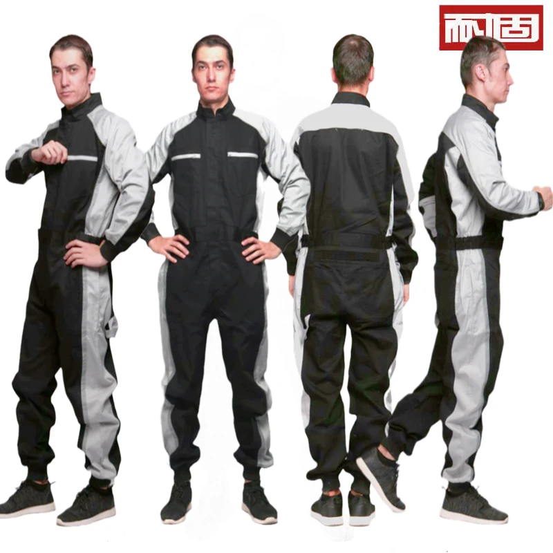 Work Wear Overalls for men Fashion Tooling Loose Cargo Overalls Long Sleeve Repairman Auto Repair Jumpsuits