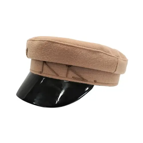 Y2K Brand Collection Chic PU Cotton Newsboy Hats for Women Flat Militray Caps Baker Boy Hat with Logo Sombreros De Mujer - Image 16