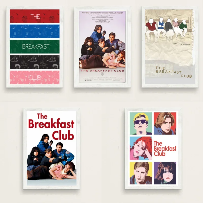 The Breakfast Club Retro Vintage Movie Poster Prints Portrait Pictures Bar Hotel Cafe Wall Art Decor Mural