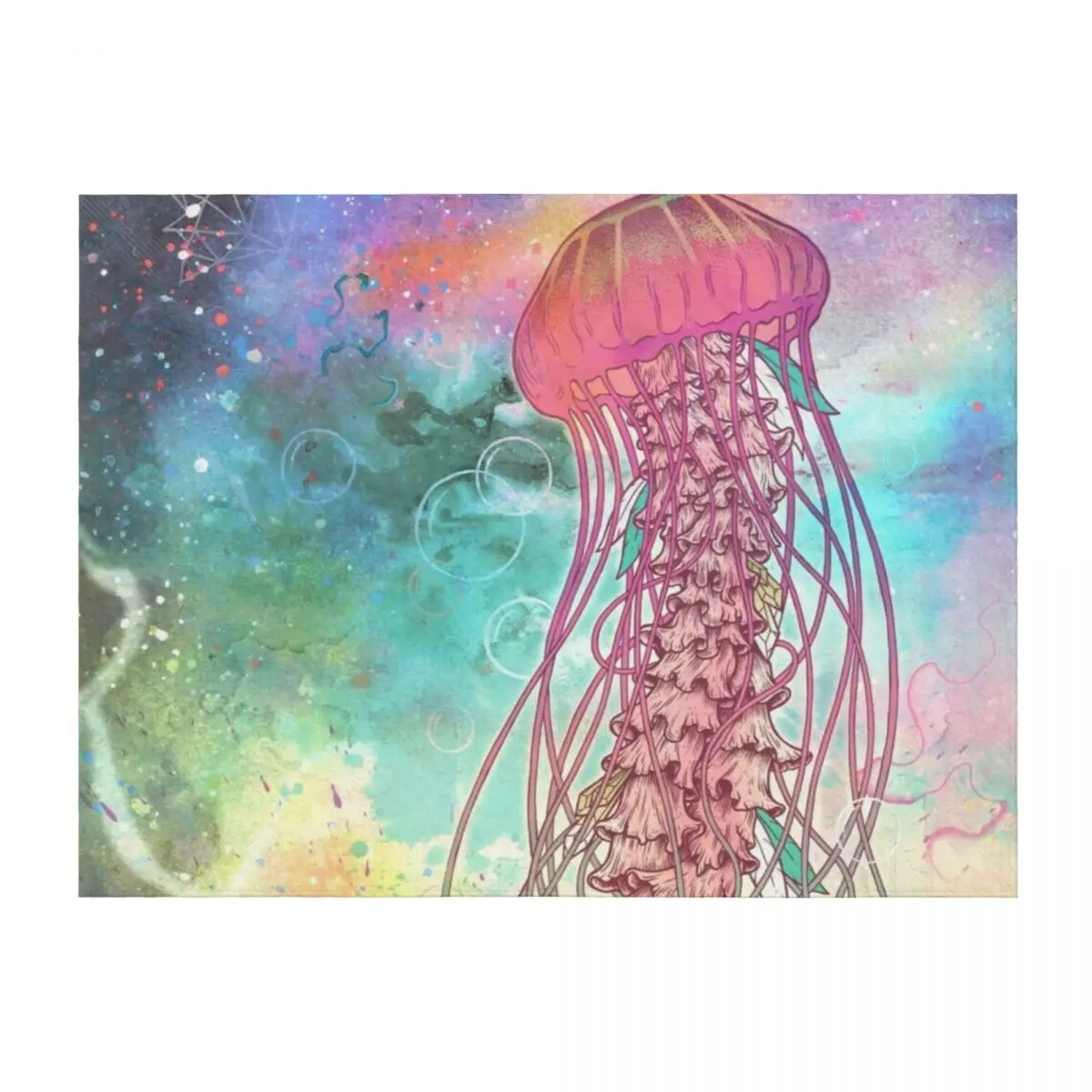 

Space Jellyfish Throw Blanket Furrys blankets and throws Plaid blankets ands Blankets