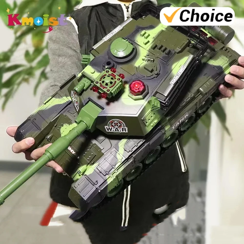 

54Cm RC Tank 2.4G Remote Control War Tank Large Military Models Light Sound Radio Controlled Toys for Boys Children Xmas Gifts
