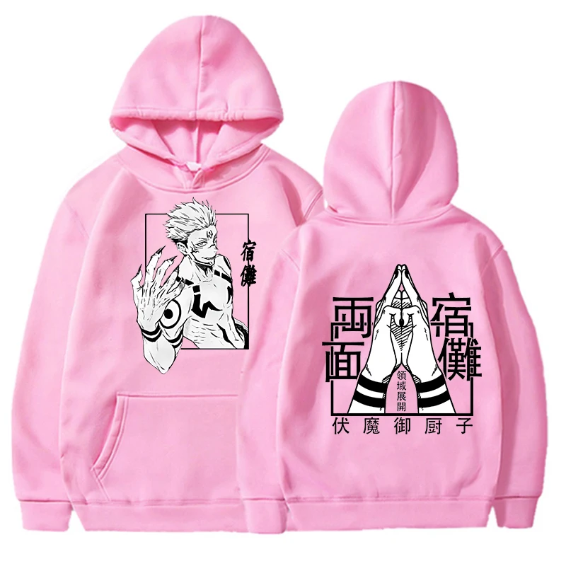 New Fashion Men Women Hoodies Anime Ryomen Sukuna Printed Sweatshirt Autumn Winter Casual Long Sleeve Hooded Tops