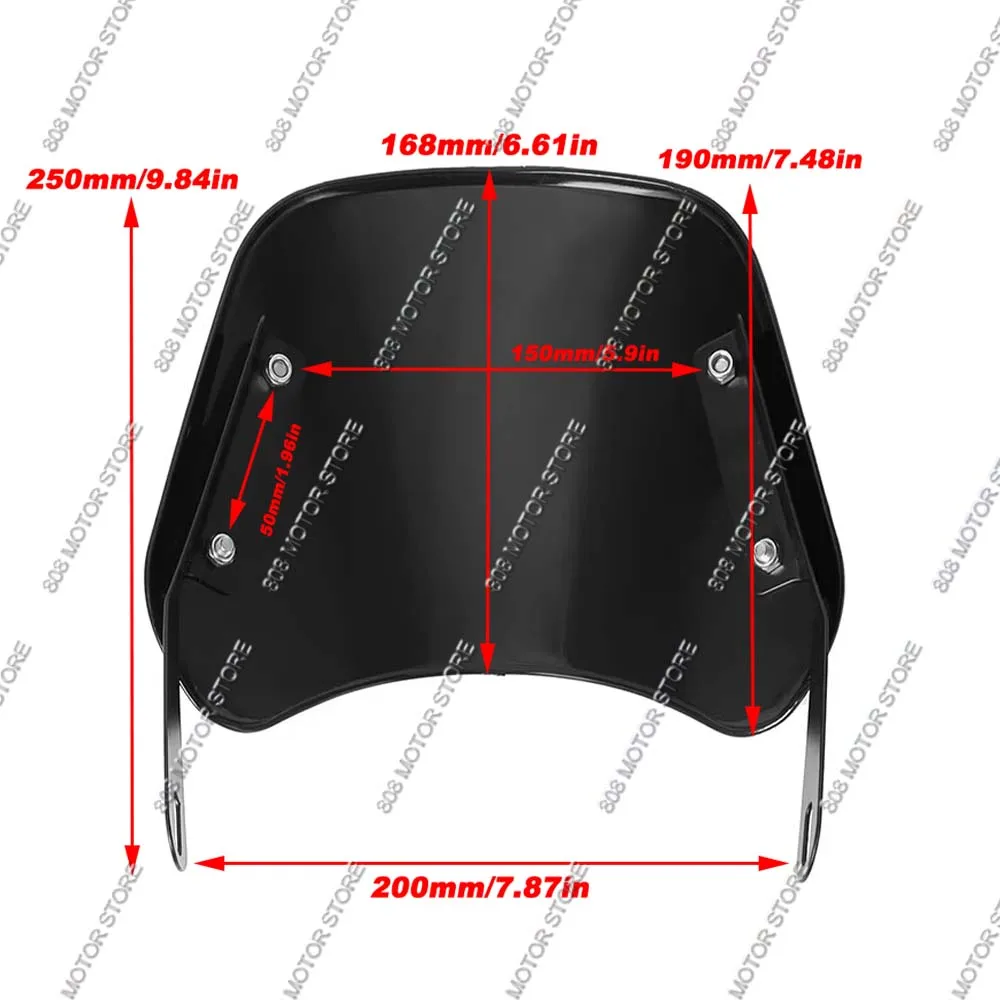 For Honda Dax st 125 Motorcycle Universal Windscreen Windshield Covers Screen