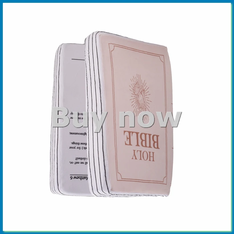 Faith Bible Pillow,Bible Pillow Book Plush That Opens, Pillow, Pillow,Book Shape Bible Verse Pillow-A55K