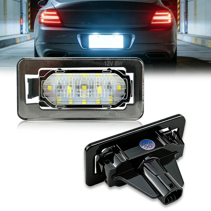 2pcs Canbus LED Lights Luces Car Number License Plate Lamp For Toyota Corolla 2014 2015 2016 2017 2018 2019 2020 Accessories