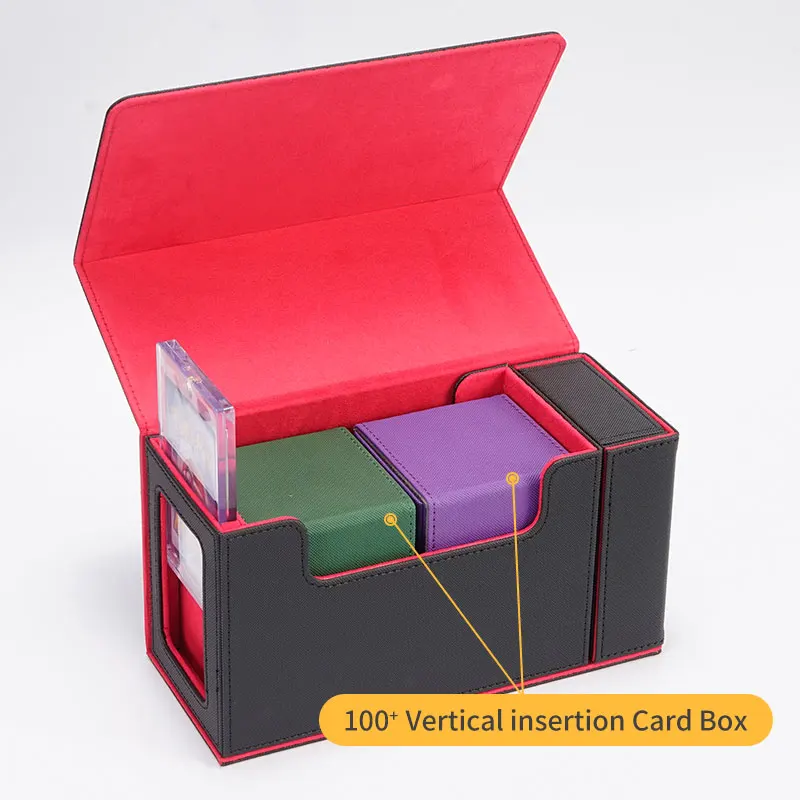 Commander Trading Card Deck Box Storage for Game the Gathering Collezione di custodie da gioco TCG a tripla manica per un pezzo per yugioh