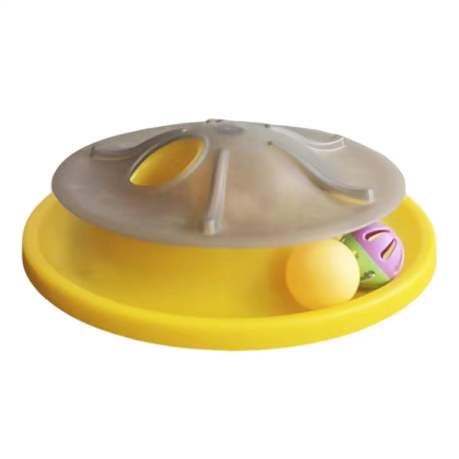Interactive Cat Toy 27.6cm Diameter Rotating Disc for Feline Fitness Playful Activity