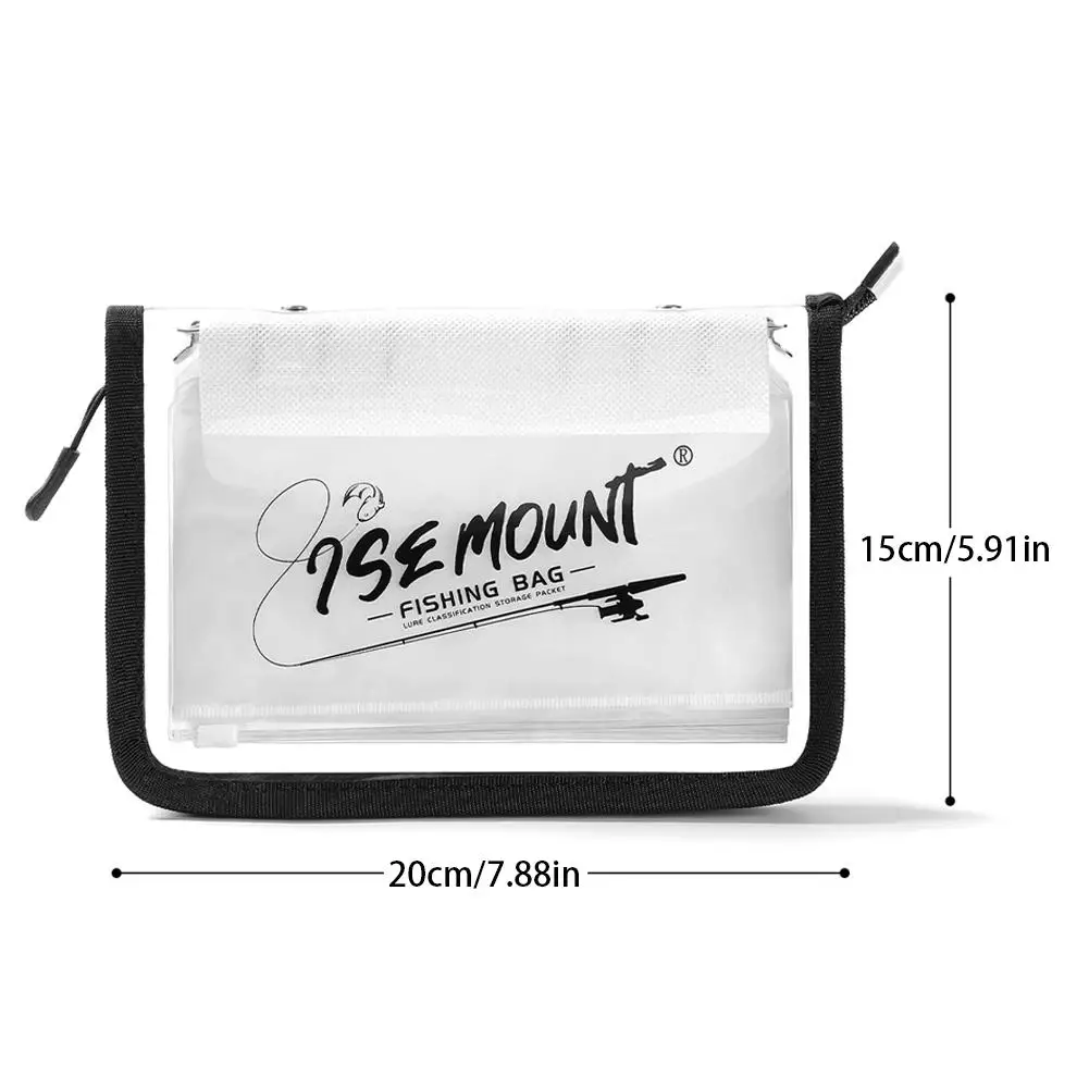 Wasserdichte PVC-Angeltasche Transparente Aufbewahrungstasche für Angelzubehör Durchsichtige Organizer-Tasche für Köder, Haken und Zubehör – Detail 15