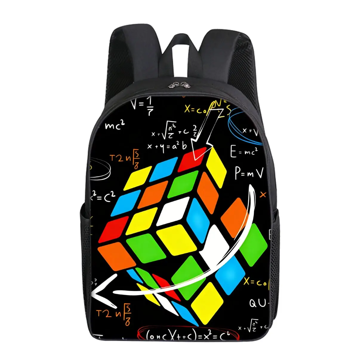 Periodic Table of Elements Printing Single Layer Backpack for Boy and Girls Best Gifts 2D Flat Cartoon School Bags for Children