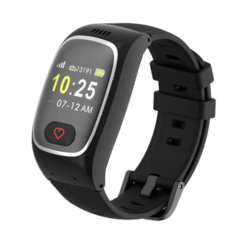 A97I-Alert Smartband For Seniors No Call Center Auto Fall Detection, GPS Tracking, Heart Rate Monitor With SOS Button