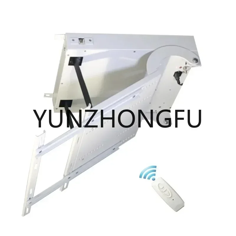 Flip down 90 degrees electric motorized automatic TV lift  ceiling wall bracket mount TV mount