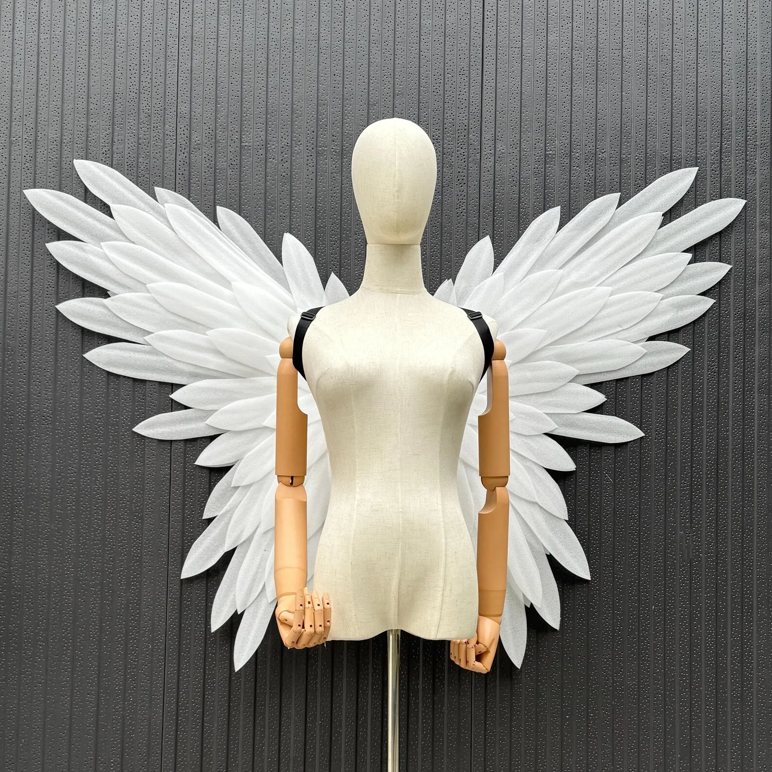 Electric Fantasy Feather Wings for Adult Cosplay, Moving Feather Costume Wings for Stage Performance
