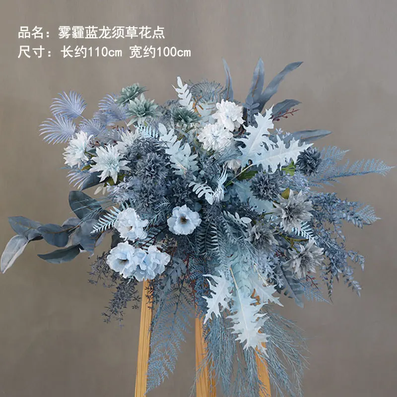 Chinese wedding road leading peony flower point background hanging flower arch floral arrangement weddingdecoration welcome flo 4
