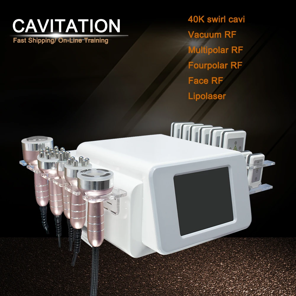 

6 in 1 80K Cavitation RF Vacuum Slimming Machine Weight Loss Body Shaping Skin Tightening Facial Anti-Wrinkle Device