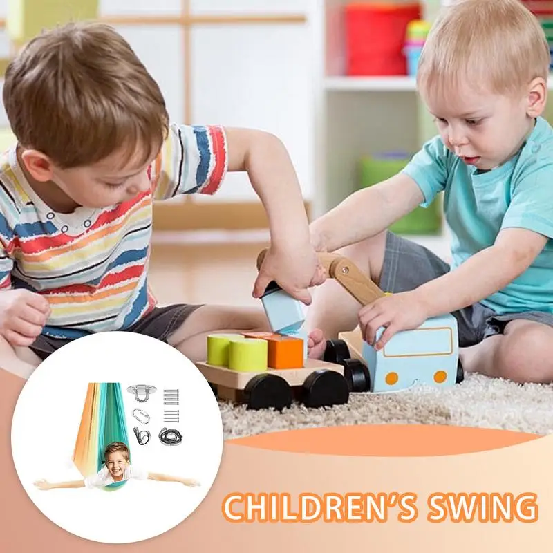 Zintuiglijke Schommel Binnen Kinderen Zintuiglijke Schommel Stoel Hangmat Draagbaar Verstelbaar Kalmerend Multifunctioneel Spel Voor Speelkamers Stil