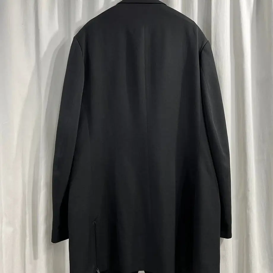 TOP-YAMAMOTO ® Black Wide-shoulder Business Formal Single-button Suit Jacket for Men
