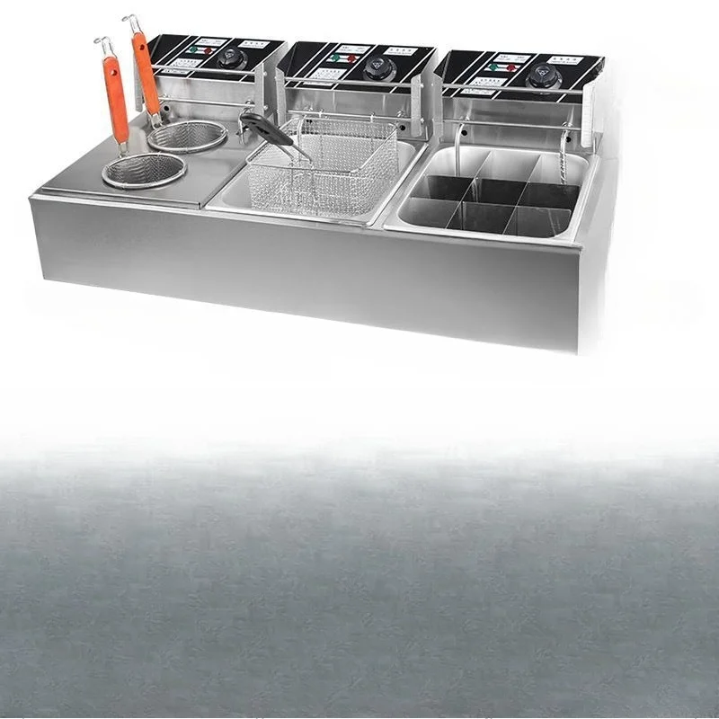 

Commercial plug-in heating single and double cylinder lattice pot, Malatang