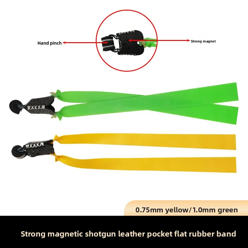 5Pcs Slingshot Hunting Rubber Bands, Magnetic Pouch Rubber Band Accessories, New - Type Outdoor Shooting Slingshot Rubber Bands