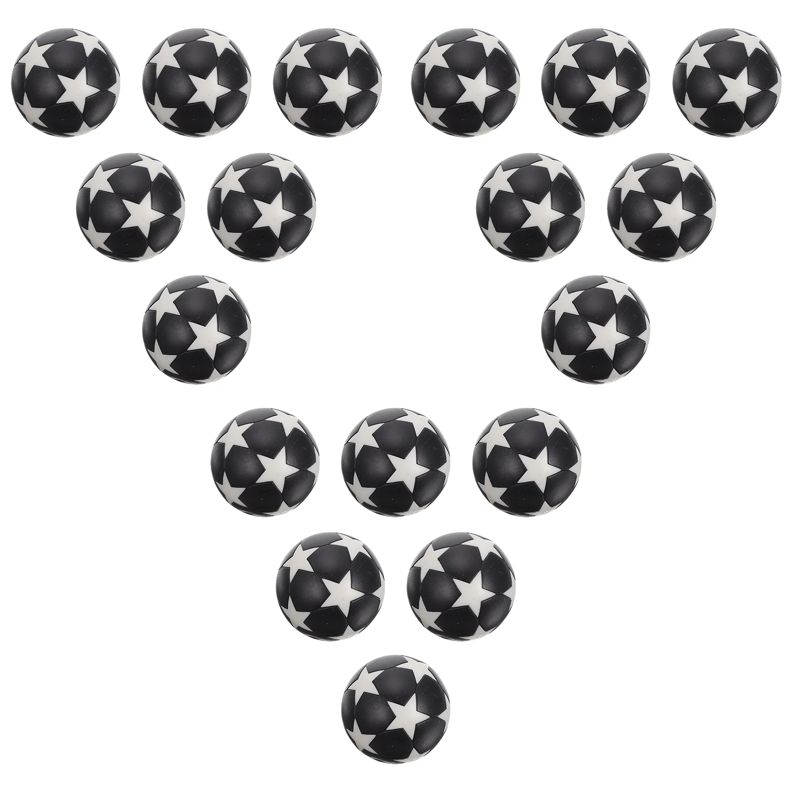 

18 Pcs Desktop Soccer Toy Child Mini Football Eco-friendly Plastic Table Accessory