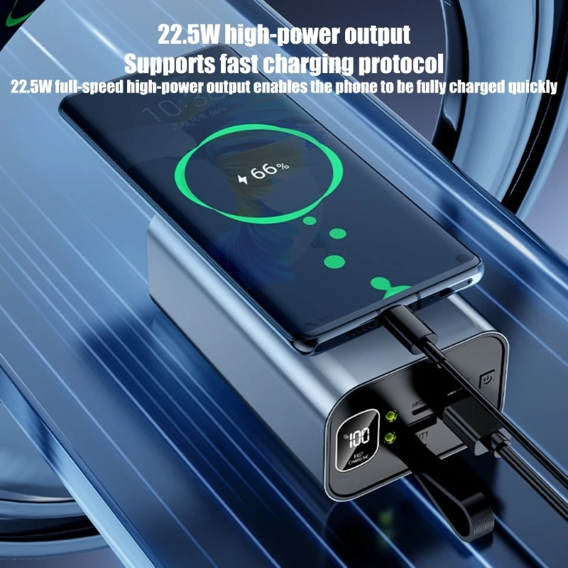 Bidirectional Charging DIY Power Banks Aluminum Shell Quick Recharges Capable 77JC