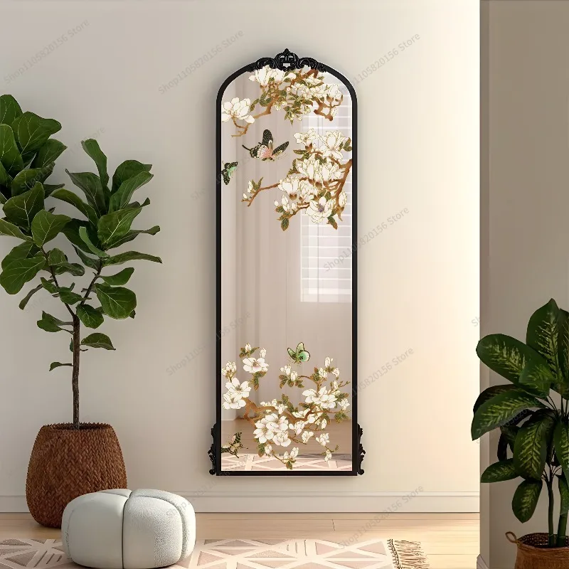 For Floral Butterfly Mirror Refurbishment Sticker Hand-Painted Vintage Home Decor