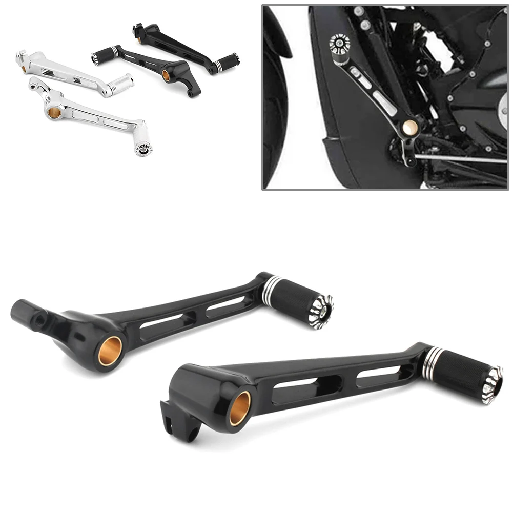 1Pair Aluminum Motorbike Brake Shifter Lever Arm Pedal Peg For Harley V-Rod Muscle 2002-2017 Night Rod VRSC 2007-2017