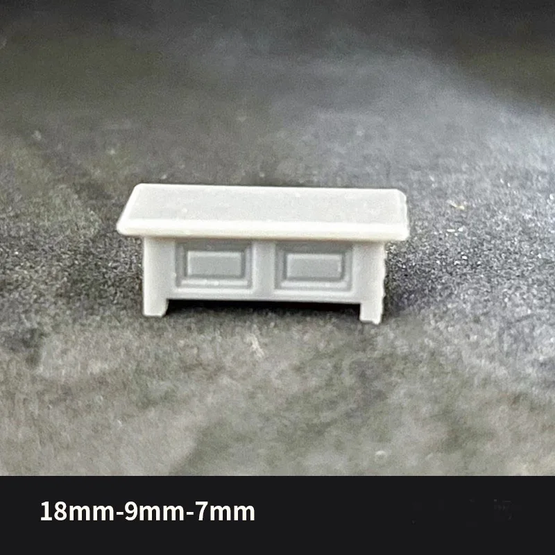 1/64 نموذج أريكة مشهد السيارة ملحق نموذج أبيض (غير مطلي) دعائم المرآب ديوراما