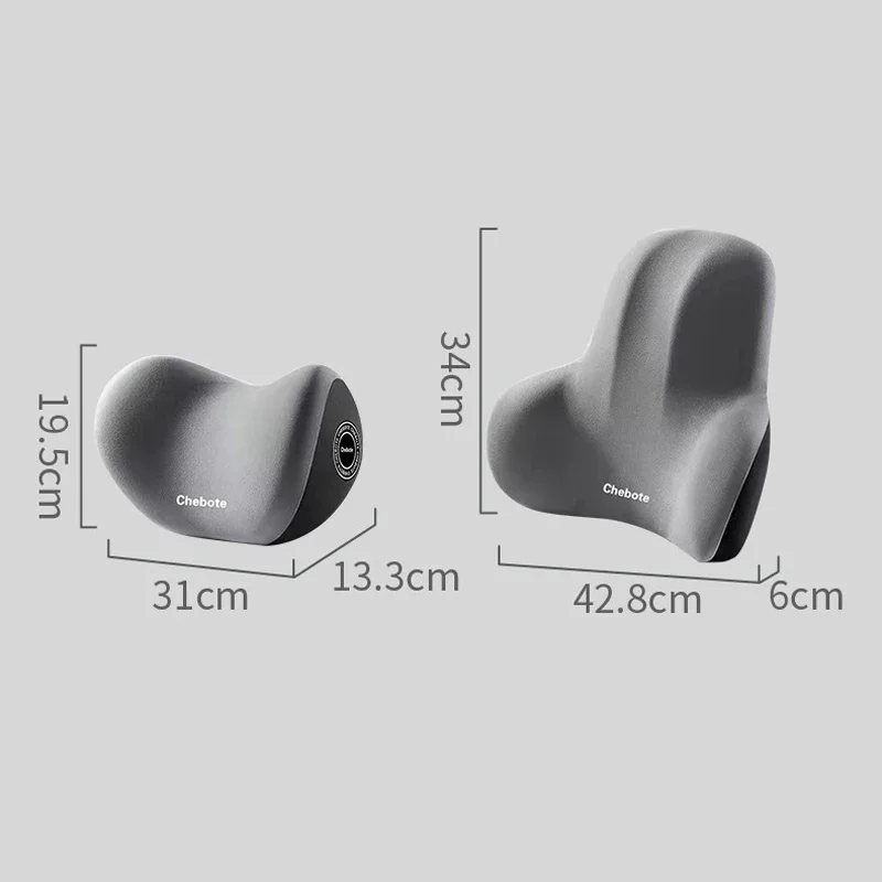 Car Neck Pillow Memory Foam Protective Lumbar Back Support Breathable Car Headrest Cushion Relieve Stress Car Seat Pillow - Detail 1
