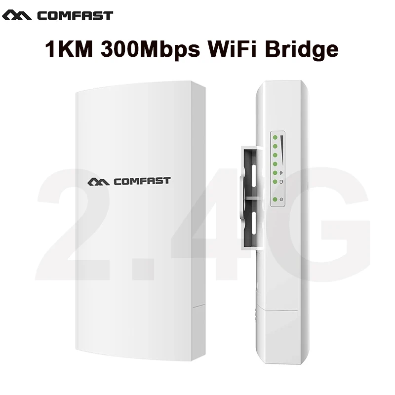 300Mbps 2.4Ghz WIFI Outdoor Bridge CPE 1KM Single Fange Extender Stable Transmission Wi-Fi Repeater CPE For IP Camera Project