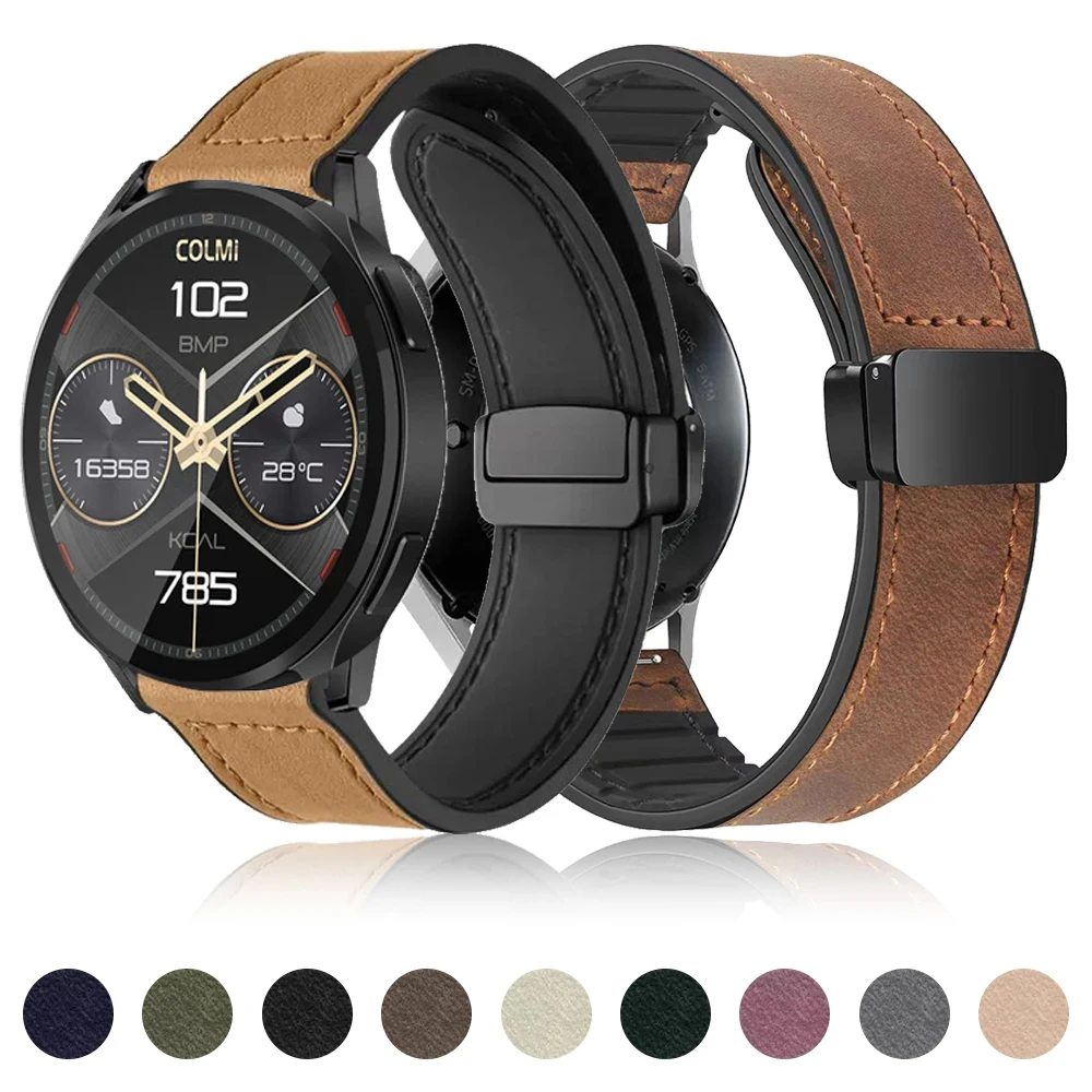 Leather Silicone Strap for COLMI i28 Ultra Band Wristband Bracelet for COLMI i28 Ultra 20mm 22mm Strap