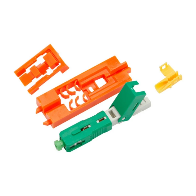 ขั้วต่อ Summitek แบบ SC APC ชนิด G652D/G657A1/G657A2 สำหรับใยแก้วนำแสง ขนาด 3.0 มม. x 2.0 มม. ประกอบสีพิเศษ แบบต่อเร็ว