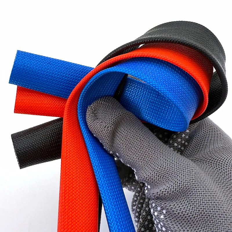 1-20mm Alkali Free Glass Fiber Sleeve 200Deg.C High Temp Resist 1.2KV Insulation Flameproof Wire Harness Protective Tube